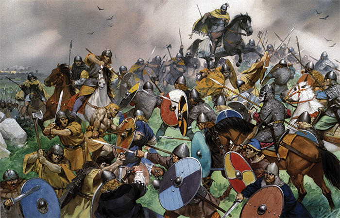 The Battle of Clontarf, 23 April 1014. One of Irish history’s decisive battles, Clontarf ended the possibility of Viking domination.