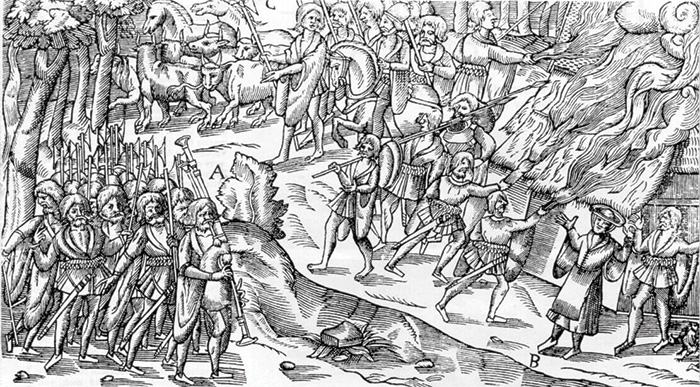 Fire and sword was a feature of Irish warfare over many centuries.