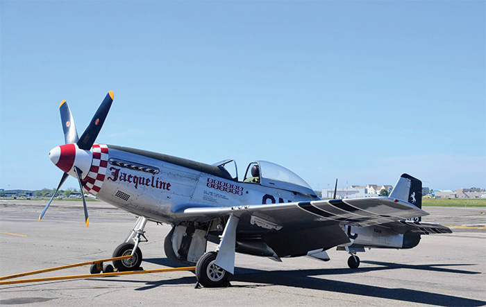 The P-51D Mustang. Initially a poor performer at high altitude, it was transformed into a powerful warplane following its fitting with a Rolls-Royce Merlin engine.