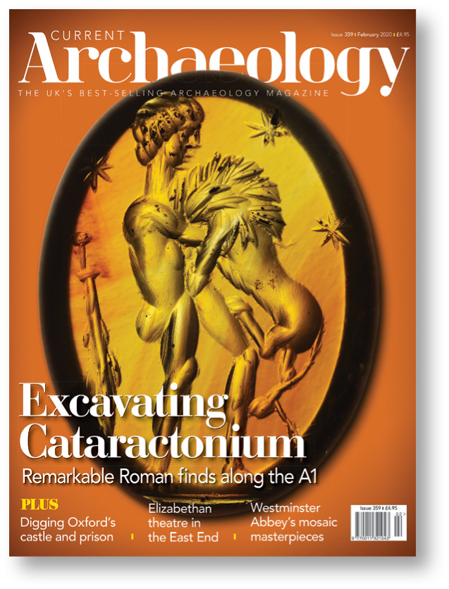right The cover story of CA 359 featured the excavations along the A1 in North Yorkshire, which revealed an astonishing wealth of Roman sites.