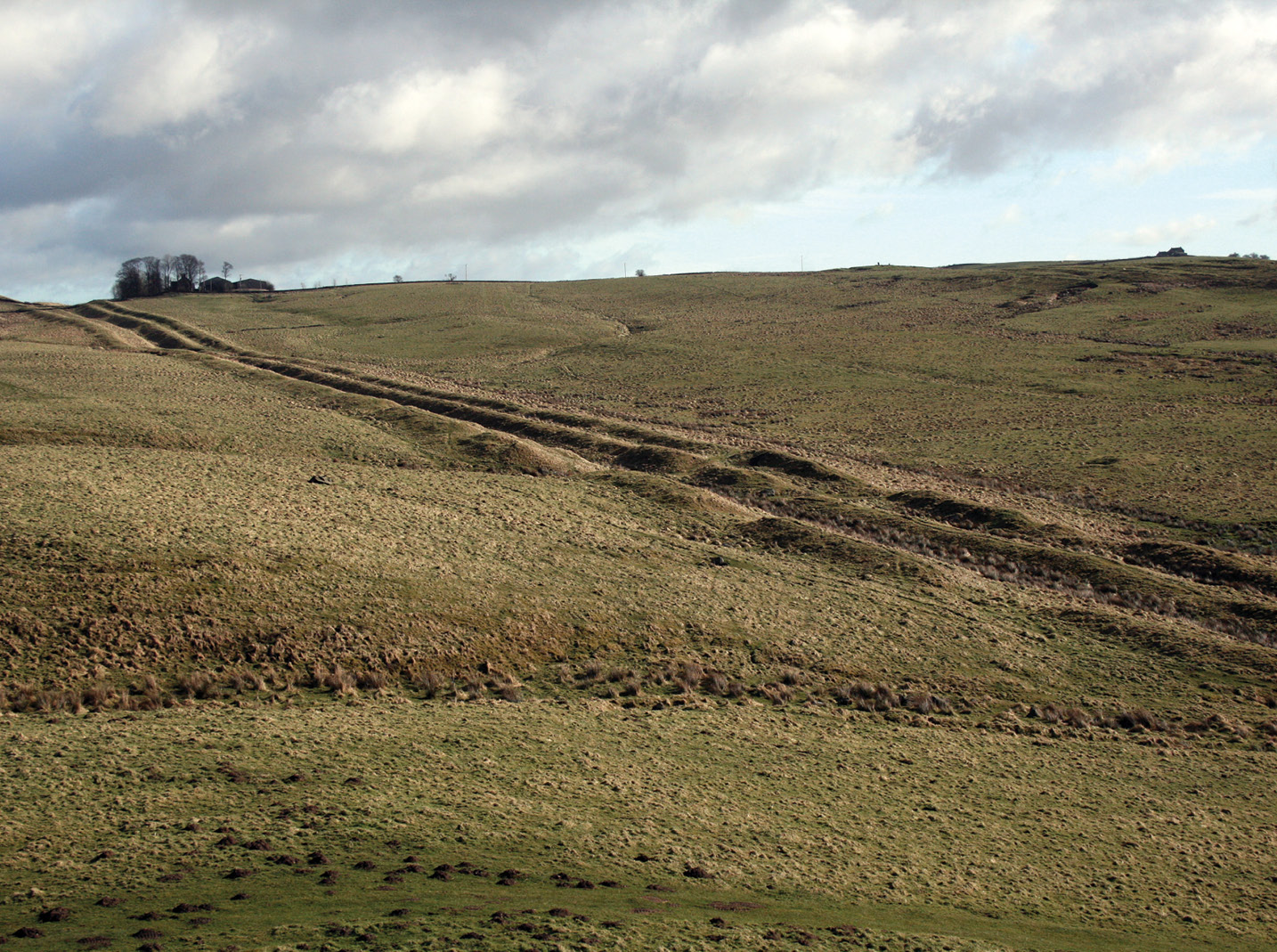 below The Vallum is an extraordinary earthwork that generally consists of a 6m-wide ditch flanked by earth mounds to the north and south. As the decision to add it seems to have been taken after construction was under way, does it reflect a shift in the security situation?