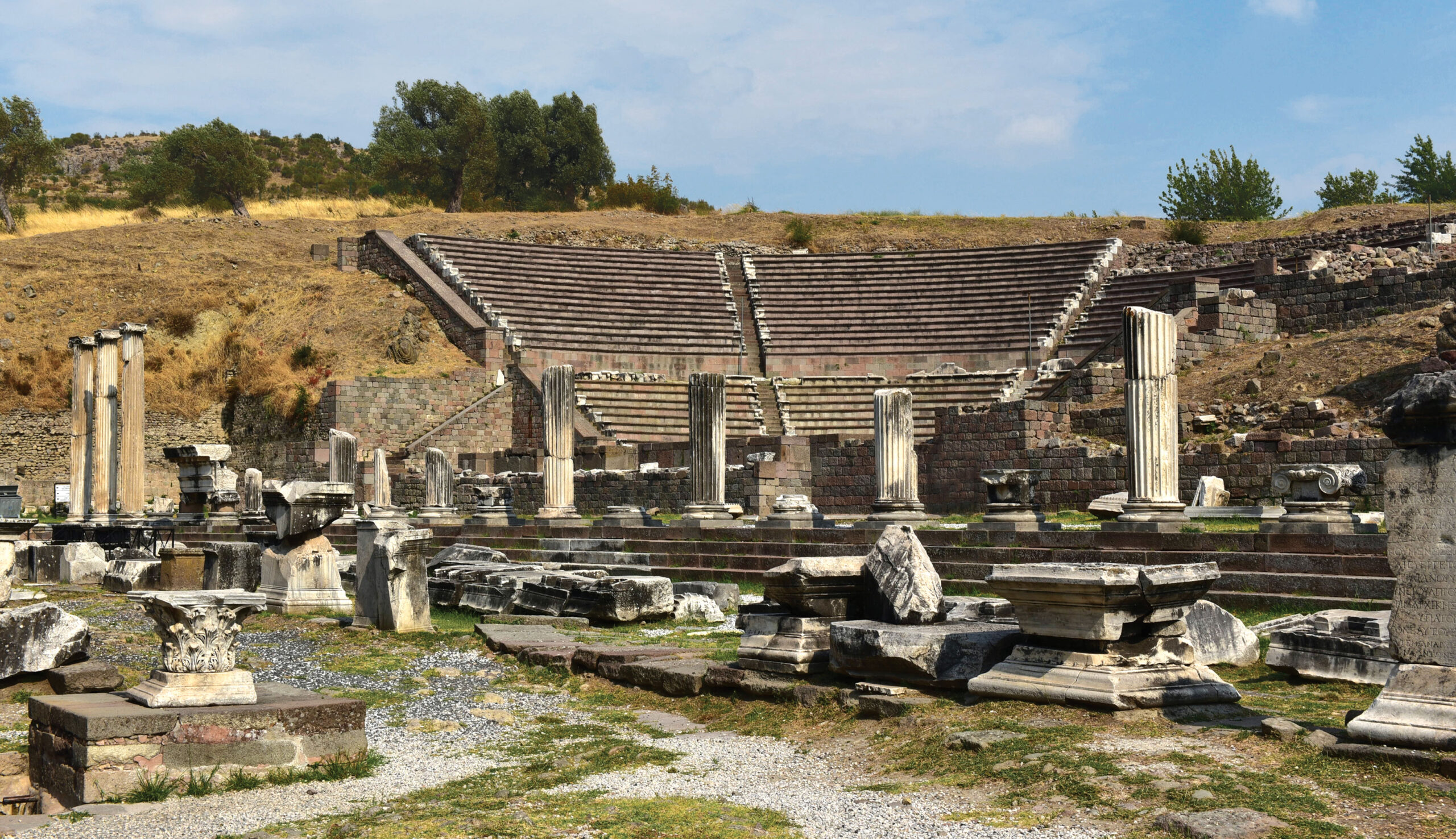 LEFT & ABOVE The healing sanctuary of Asclepius in Galen’s hometown of Pergamon was an important destination for those seeking relief from various afflictions.