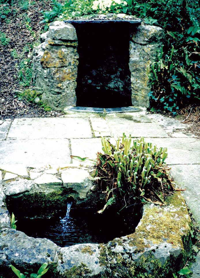 LEFT The ‘fountain of St Decuman is sweet, healthful, and necessary to the inhabitants for drinking purposes’, according to a record of c.1100. Located a mile south-west of Watchet, on the north Somerset coast, it and the neighbouring church occupy a sloping site above a river estuary, where a coin of AD 541 minted in Constantinople has been found. St Decuman, or Degyman, sailed over the Bristol Channel on a makeshift raft from west Wales, landed here and lived as a hermit according to his Life. That was written at Wells 1,000 years later, but may have been laying claim to a site of great antiquity.