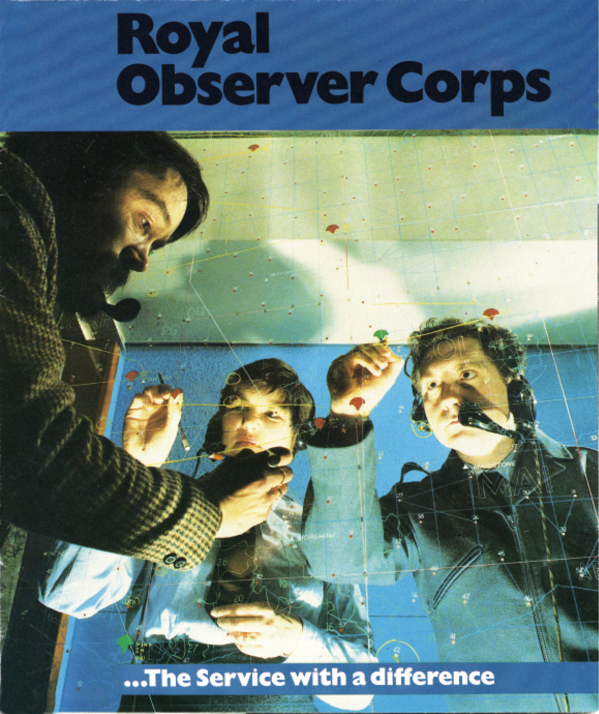 LEFT Motives for joining the Royal Observer Corps were diverse. This is the cover of a recruitment leaflet from 1983. BELOW The ROC recruited Observers of both sexes, and women rose to the highest levels within the organisation. This photograph shows a female Observer on visual reporting duties c.1950.