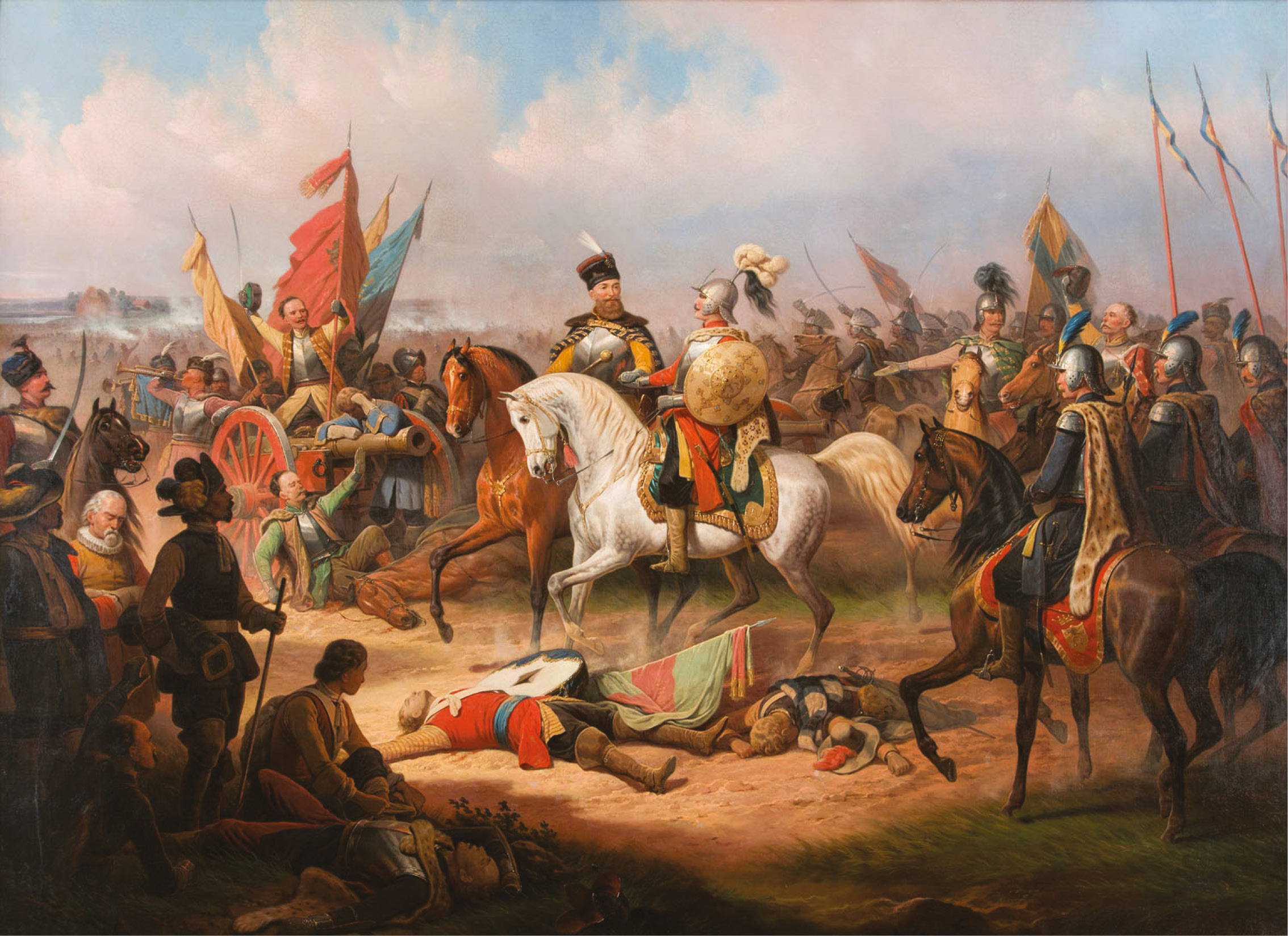 ABOVE The victorious Chodkiewicz [CENTRE Left] following the Battle of Kircholm. His cunning leadership had allowed him to defeat a numerically more-impressive opponent.