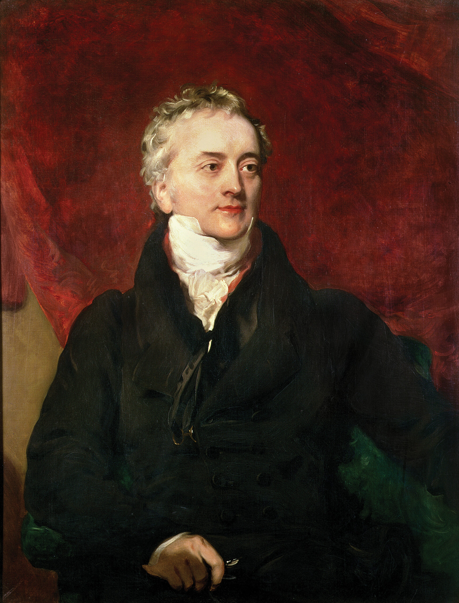 left Portrait of the physician and natural philosopher Thomas Young by Henry Briggs, c.1822.