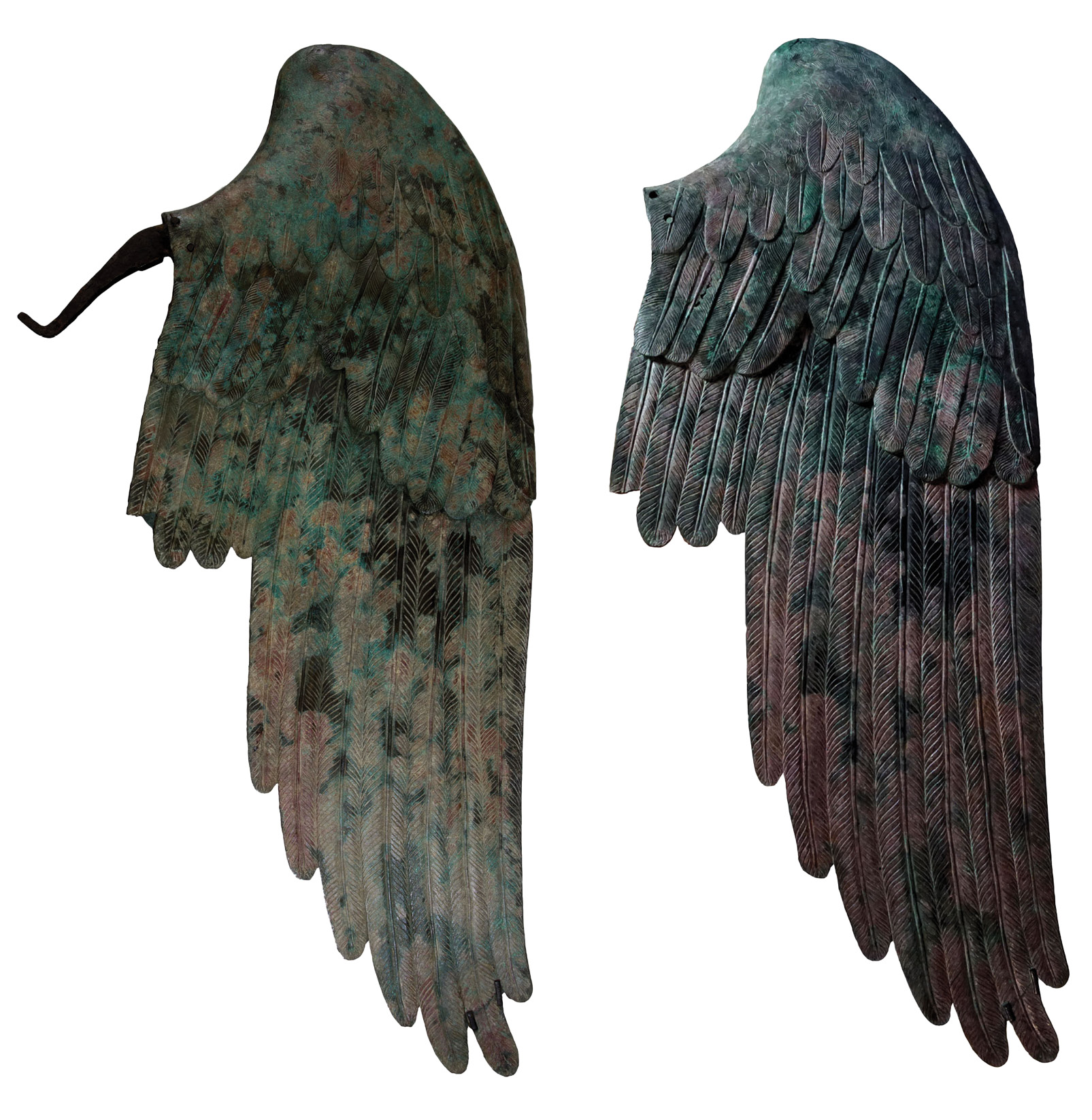 ABOVE The two bronze wings found with the Victory and reattached in the 19th century.