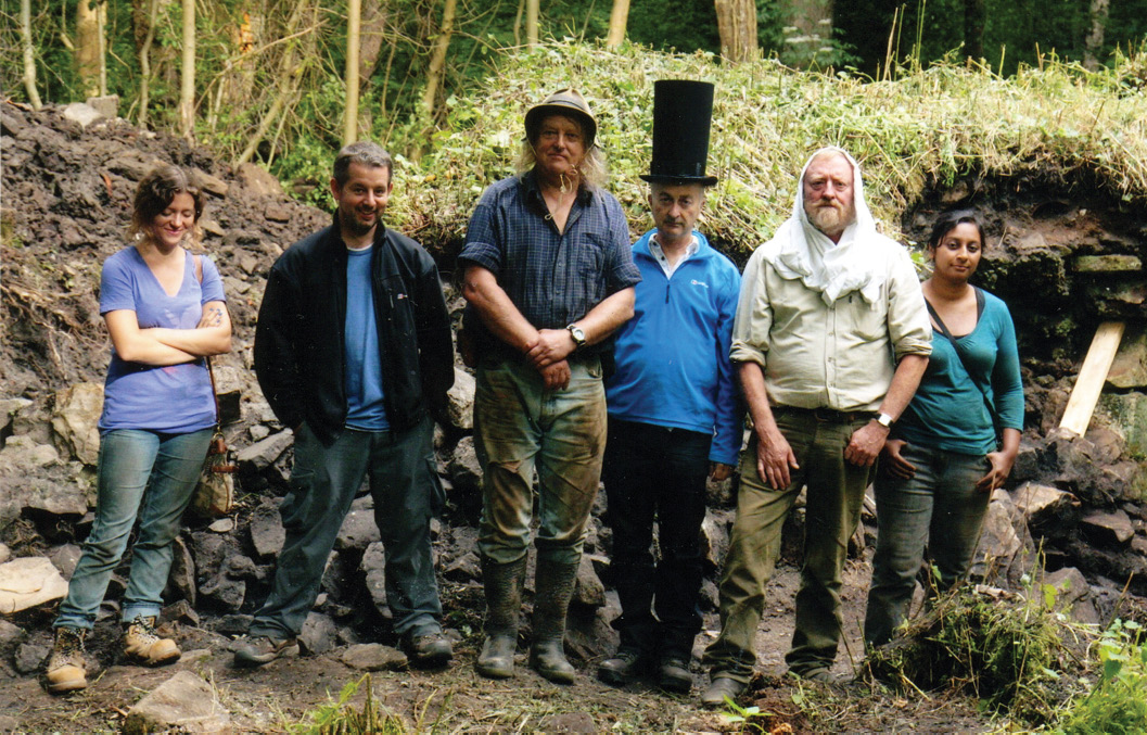 below The team’s sense of fun and obvious camaraderie endeared them to the public. Here they re-enact a photograph of a 19th-century family at Derwentcote forge, County Durham, capturing Phil Harding and Francis Pryor’s unique takes on the Victorian bonnet.