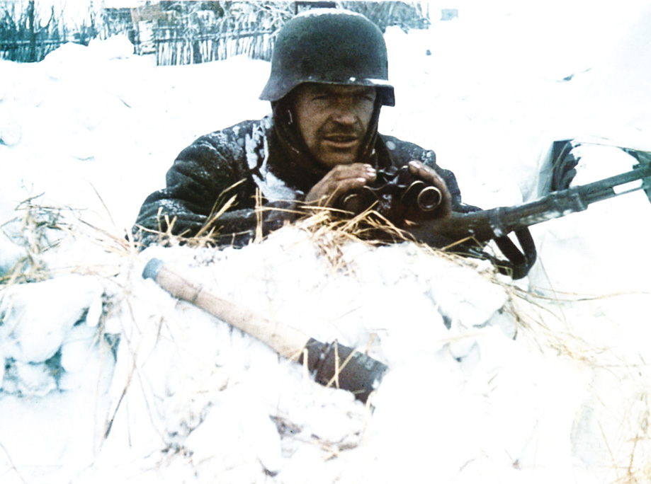 The Russians [LEFT] were equipped and trained for winter warfare; the Germans [RIGHT] were not. The onset of winter signalled the strategic failure of Barbarossa.
