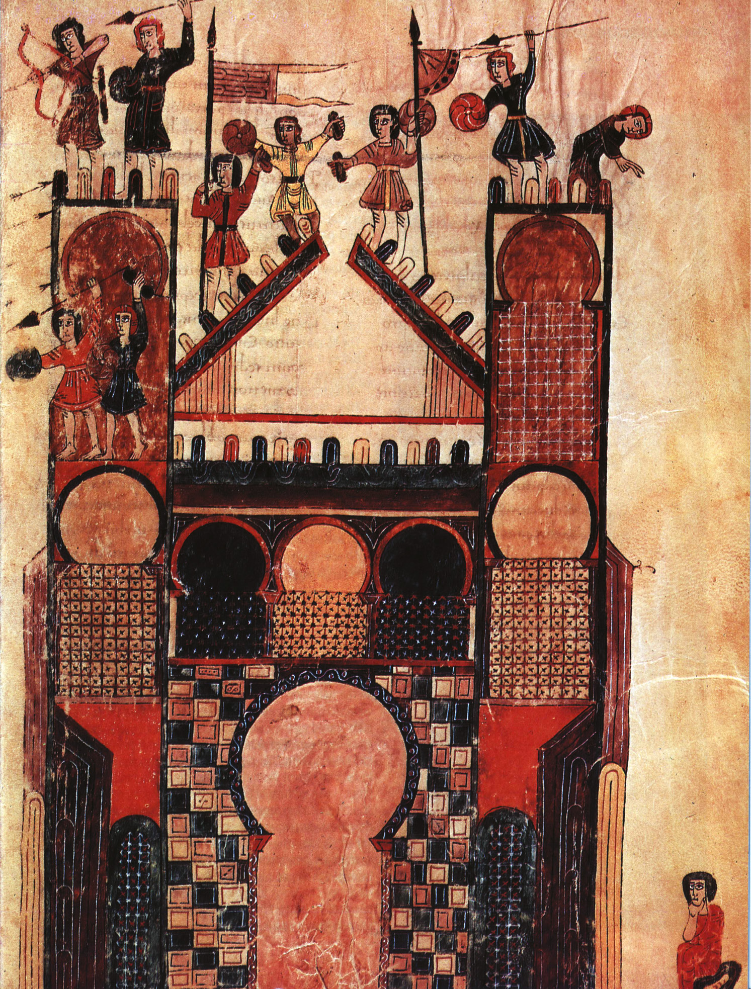 ABOVE An Islamic city under siege. The inability of the Crusaders to bring sieges to a swift and successful conclusion was a major weakness.
