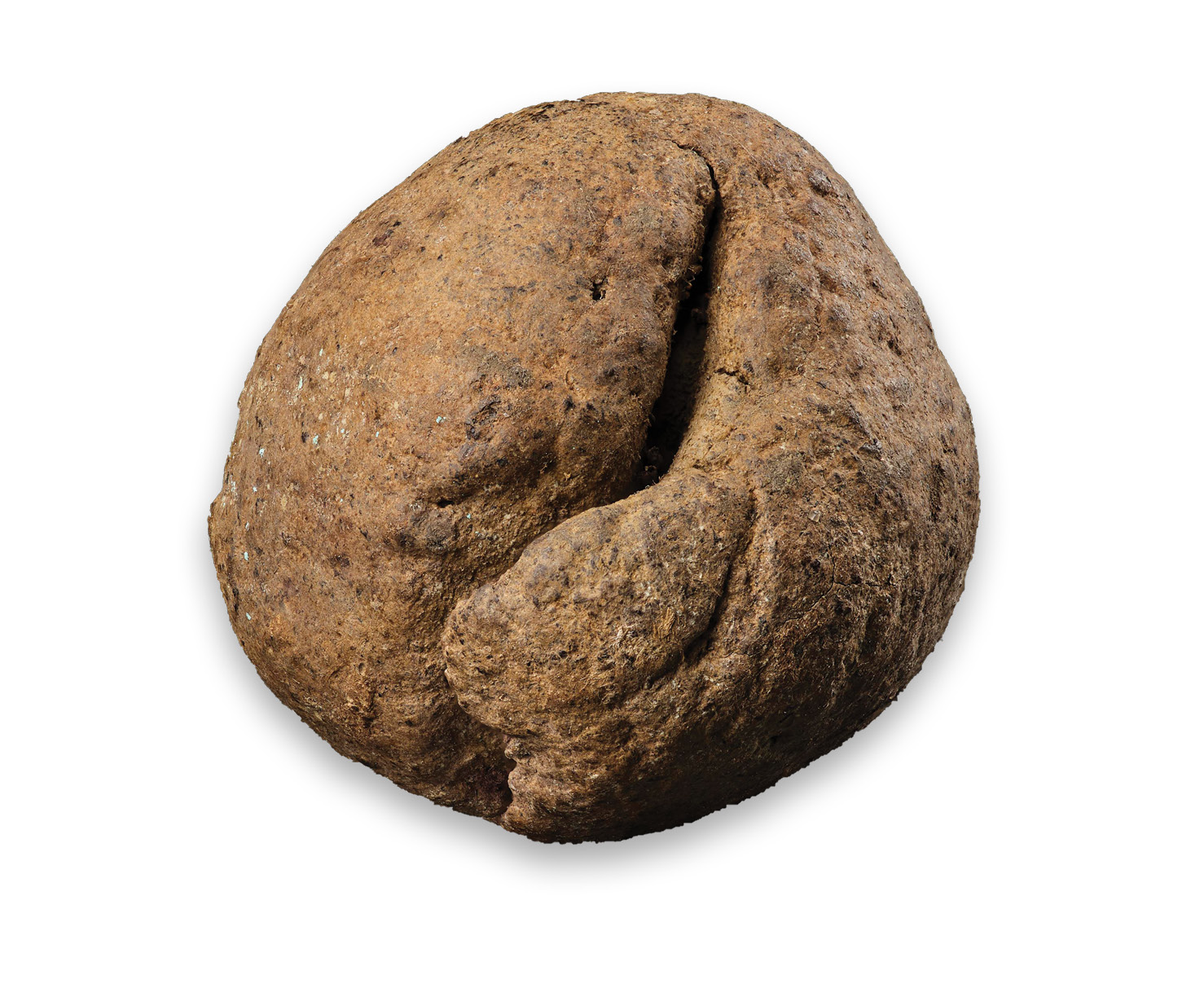 RIGHT Although this ball of dirt one of a pair from the hoard might seem an unprepossessing component of the otherwise glittering collection, it is possible that this was a treasured relic preserving soil from a site of pilgrimage.