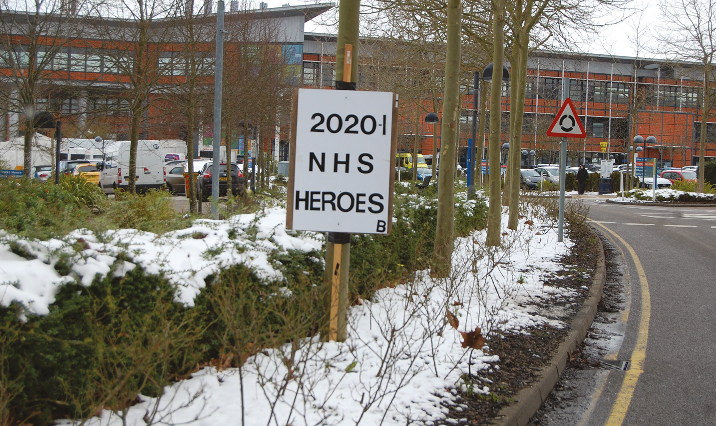 RIGHT During the pandemic, as well as focusing on publishing previously excavated sites, the Unit devoted their energies to supporting NHS staff at the local hospital.