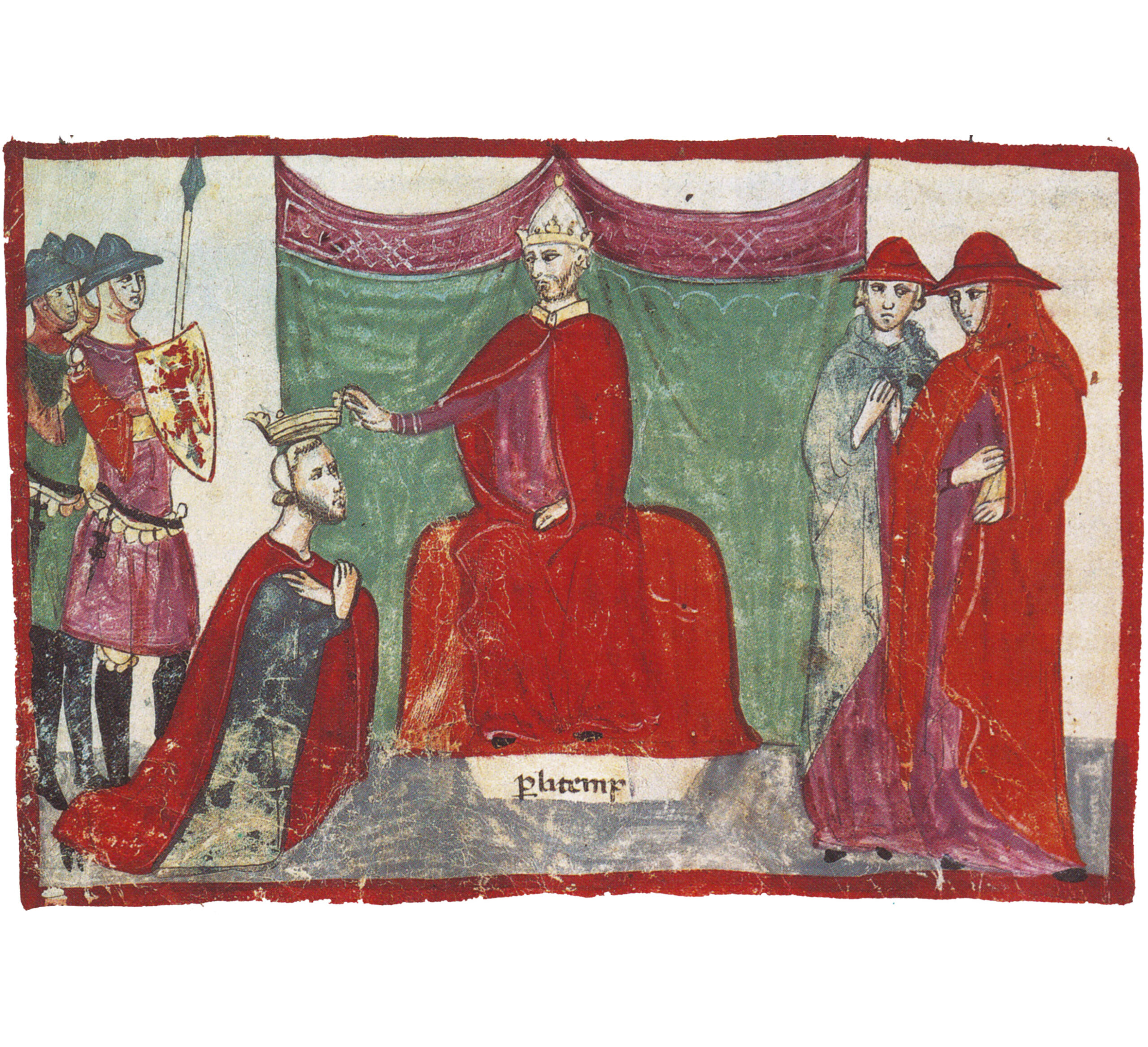 ABOVE This 14th-century fresco shows the Pope making the Norman warlord Robert Guiscard a duke. The Norman conquest of southern Italy and Sicily was no less dramatic a turnaround than their more or less contemporary conquest of England.