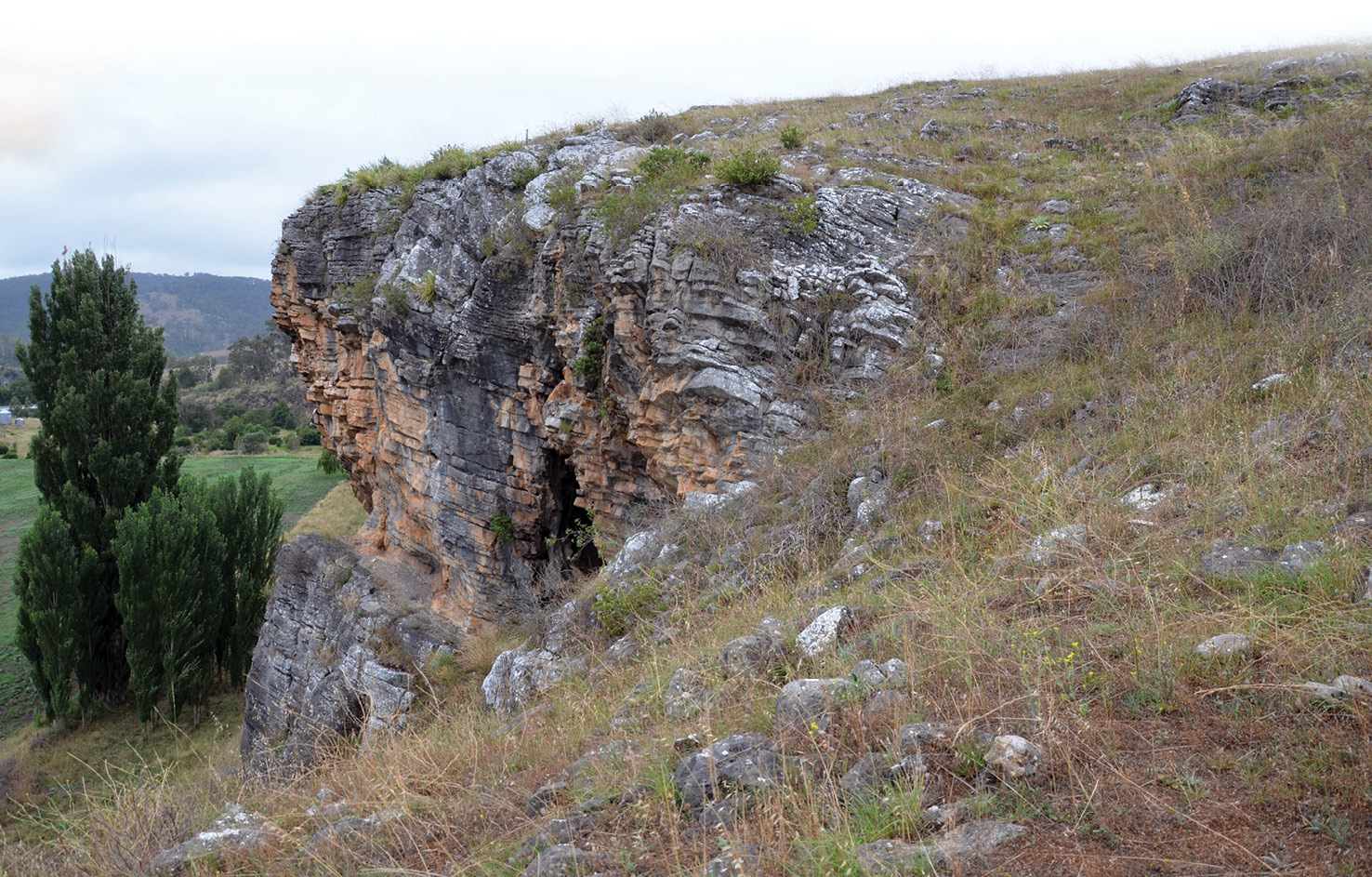 below Cloggs Cave. Fresh research at the site has transformed interpretations of this iconic site for the archaeology of Australia.