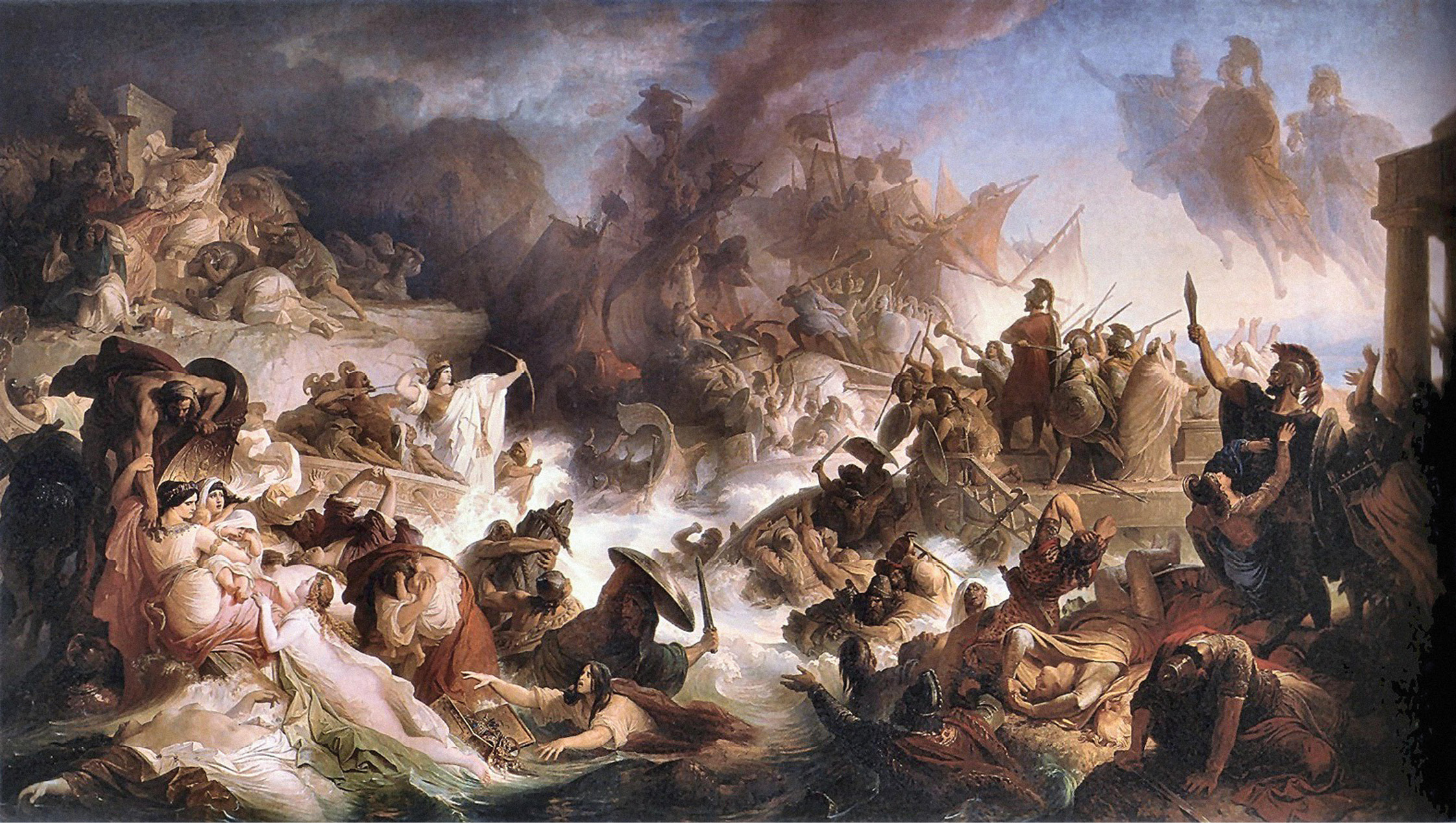 ABOVE Wilhelm von Kaulbach, The Sea Battle of Salamis. Oil on canvas, 1868.
