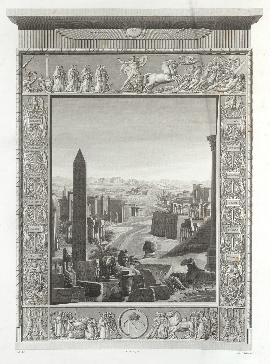 above Frontispiece to the first volume of the Napoleonic Description de l’Égypte, published in 1809.