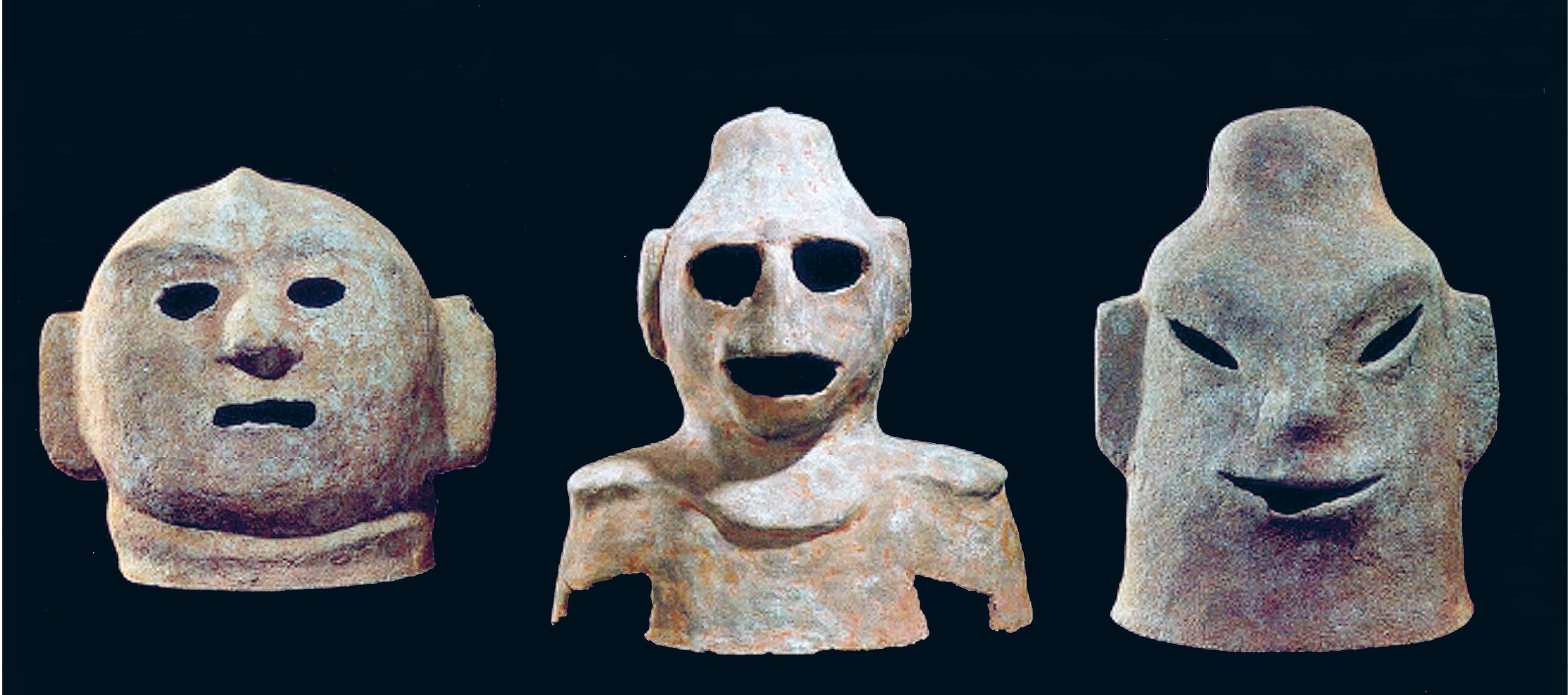 Above A selection of the Gua Made masks after cleaning.