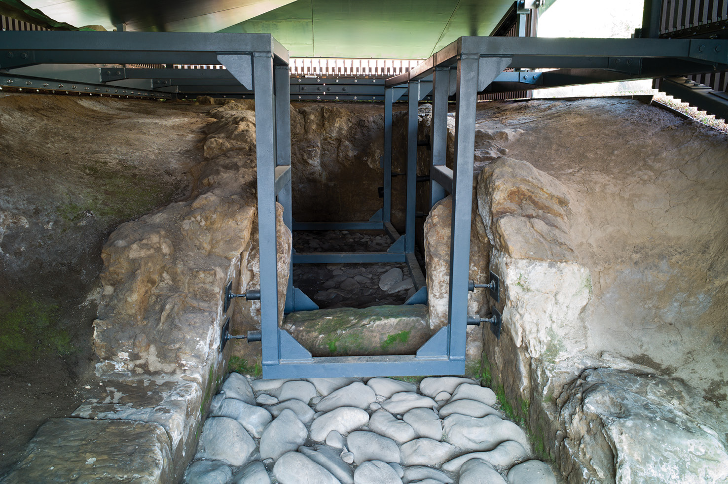 ABOVE The entrance corridor to one of the kofun mounded tombs in Tokyo
