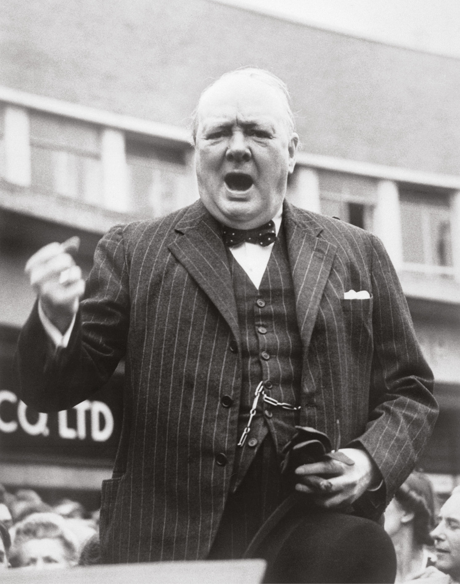 ABOVE Churchill explains. Virtually a wartime dictator, he became the embodiment of British resilience in adversity. But he was a military maverick, responsible for a succession of disasters, and was often wrong about the generals he sacked.