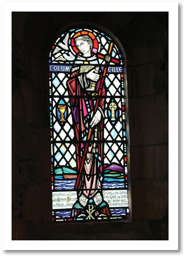 RIGHT Born in Ireland, Columba arrived on Iona in AD 563, having been granted the island by the king of Dál Riata as a home for a new monastic community. His remains were subsequently entombed in a shrine that was visited by throngs of Medieval pilgrims.
