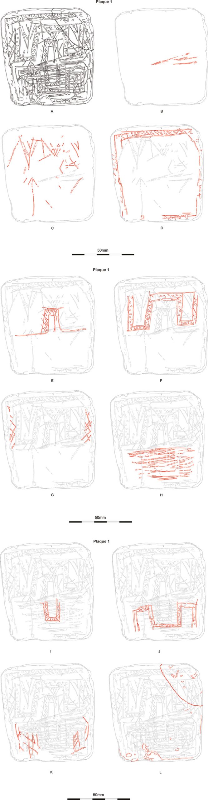 LEFT A suggested sequence for Plaque 1.