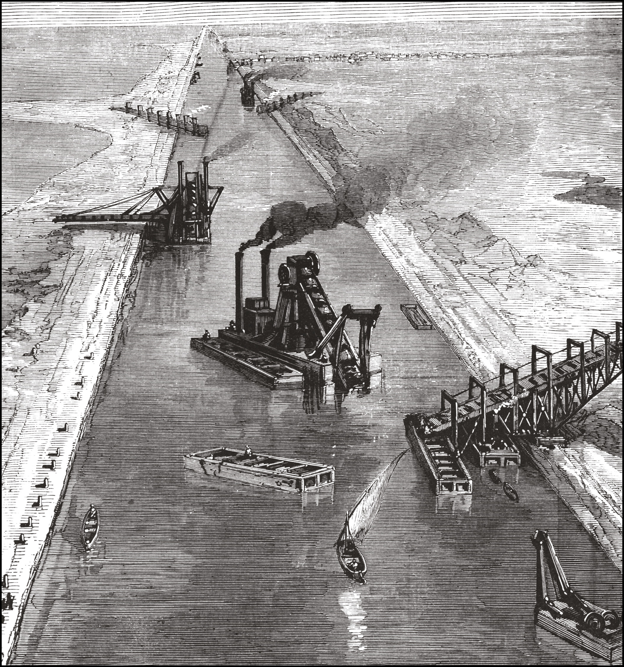 ABOVE The Suez Canal a vital British imperial asset and, for Wolseley in 1882, the jumping-off point for the invasion of Egypt.