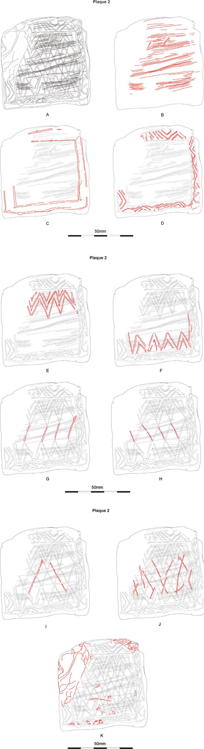 RIGHT A suggested sequence for Plaque 2.