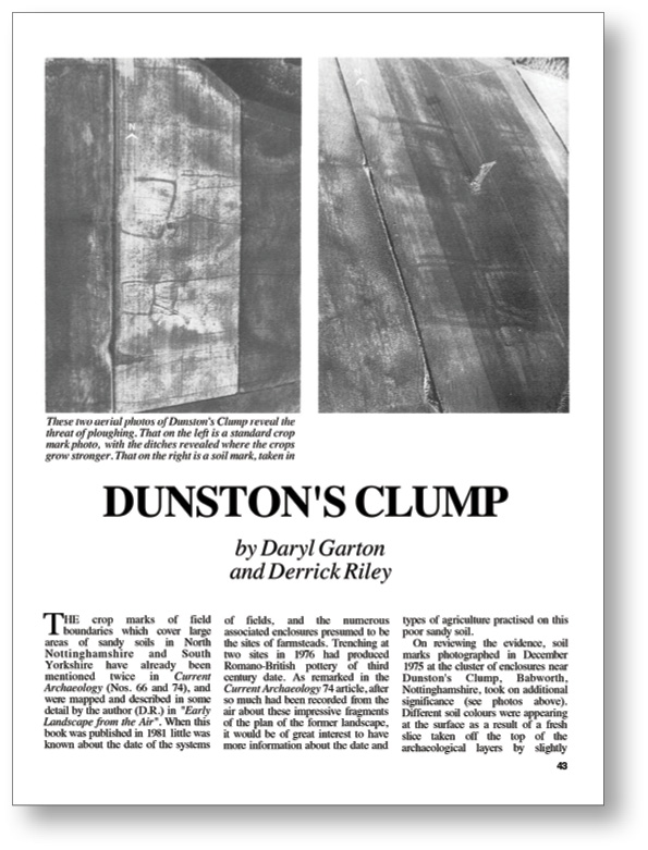 BELOW Roman Nottinghamshire has been the subject of investigation in several previous issues, including CA 85 (December 1982), which reported on the Romano-British farmstead Dunston’s Clump, and CA 172 (January 2013), which covered excavations at the site of a carefully constructed Roman road across boggy ground by the River Idle.