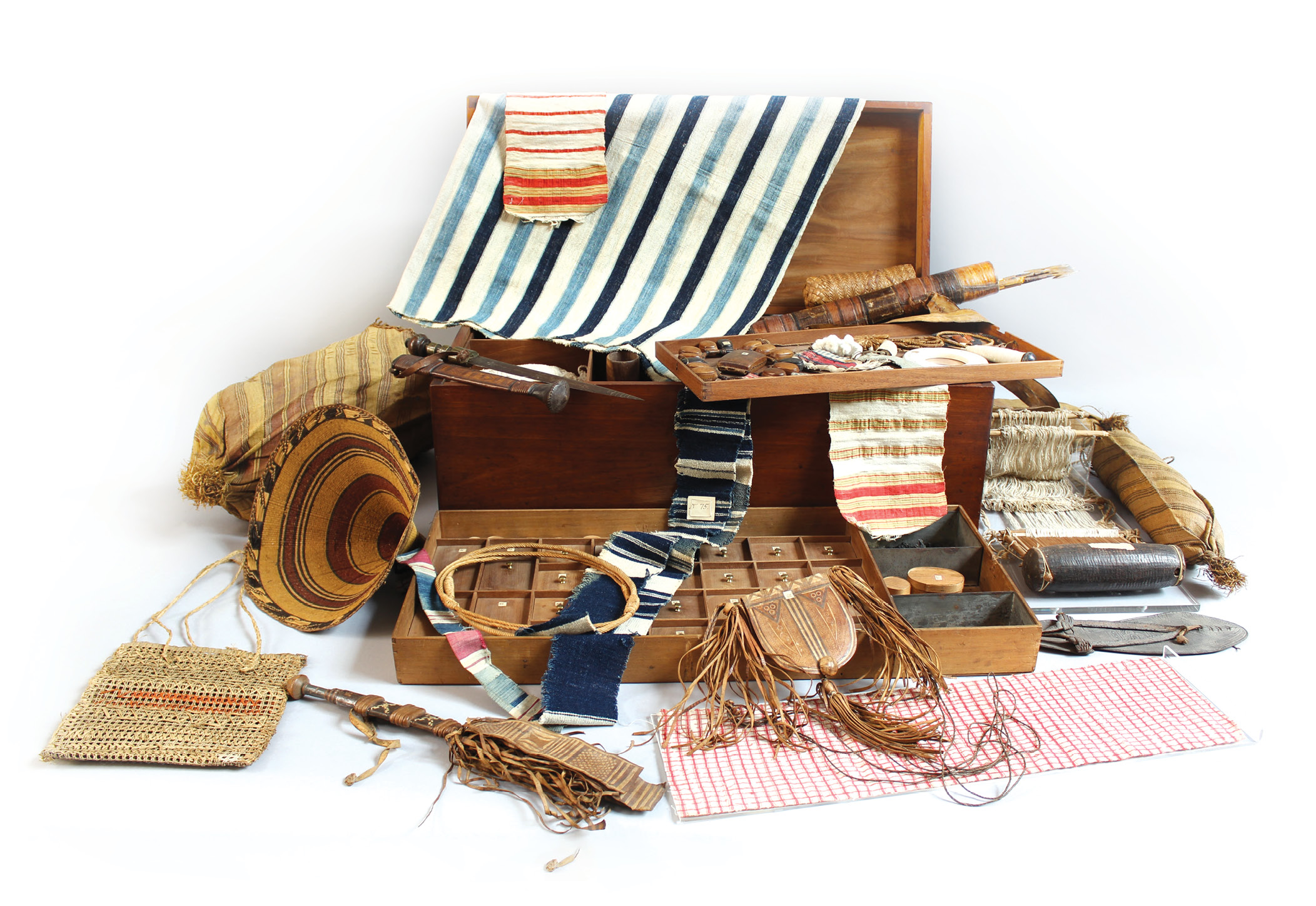 RIGHT This was the campaign chest of abolitionist activist Thomas Clarkson, in which he collected West African textiles and other objects that he used to argue against the slave trade. It was given to Wisbech & Fenland Museum in 1870.