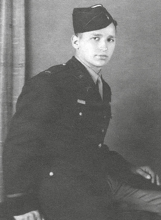 BELOW Edward Shames as a young man during the war. He was described as a ‘stubborn and very outspoken soldier’, who earned the respect of his men.