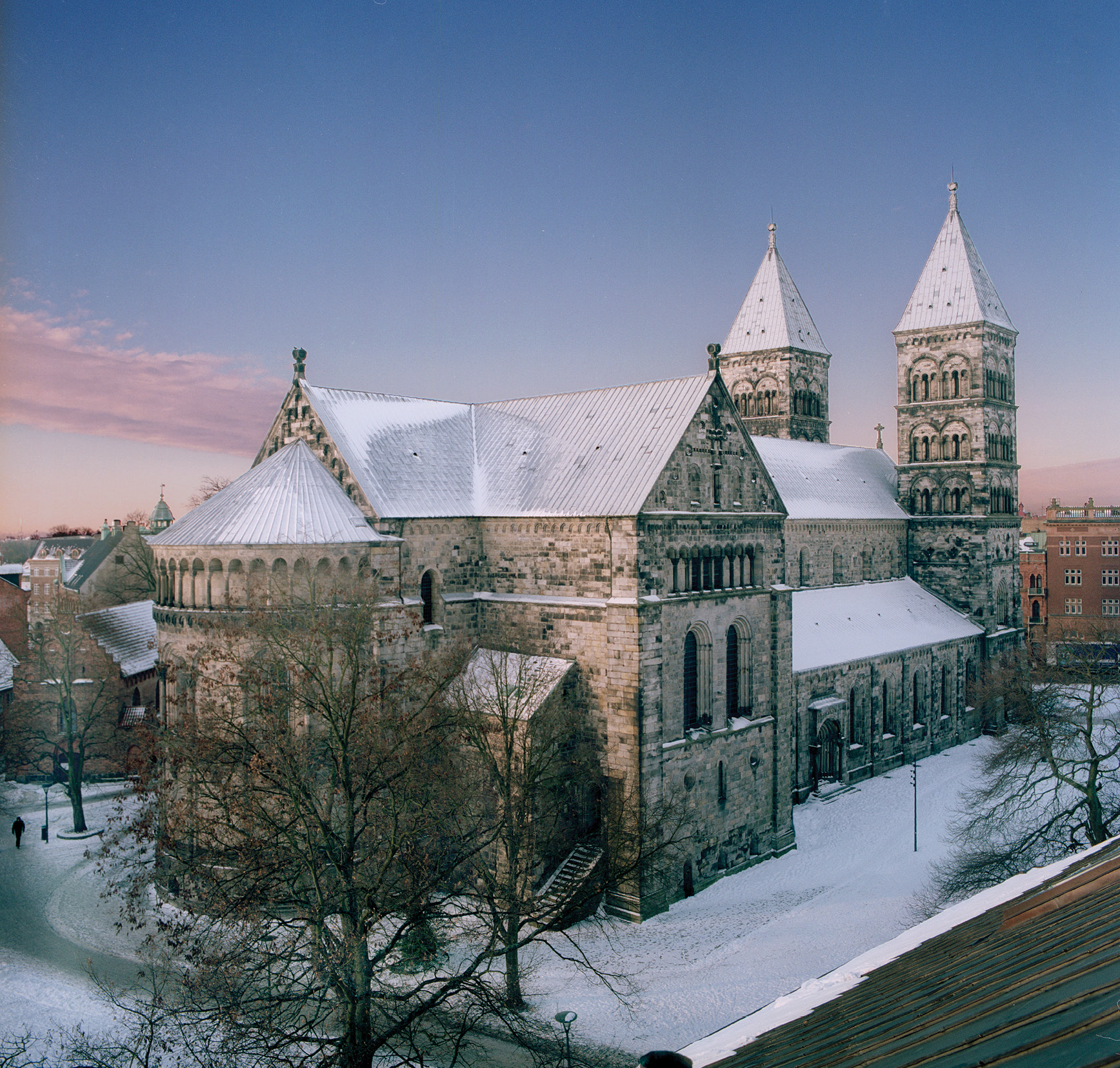 LEFT Lund Cathedral dates back to the 12th century but was substantially modified in the 19th century. Above left The crypt is the oldest part of the cathedral; it was here that Bishop Peder Winstrup was buried in a family tomb in 1680.