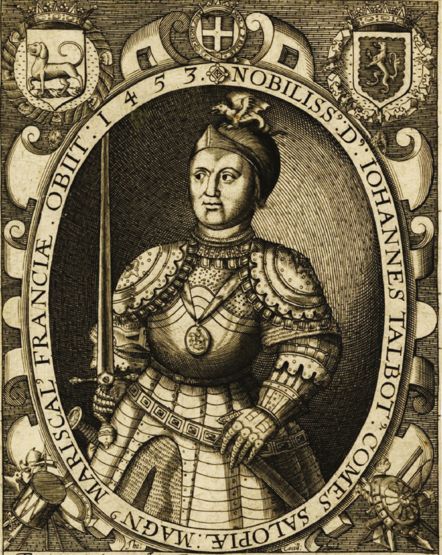 ABOVE John Talbot (1387-1453), 1st Earl of Shrewsbury, was one of the great captains of the last phase of the Hundred Years War but he met his match, and his death, in the final encounter of the war when he faced Jean Bureau’s 300 guns.
