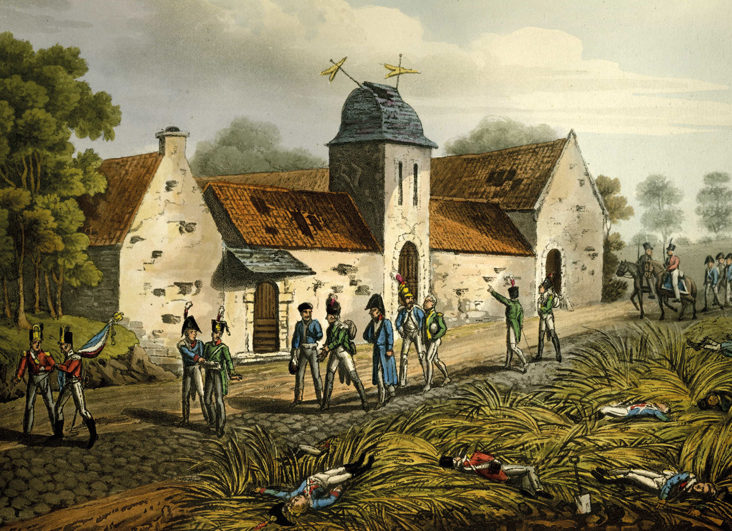 left The farm of Mont-St-Jean in 1815. Still standing, it has recently been restored and now houses a museum of military medicine.