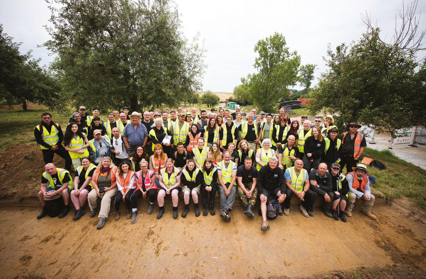 BELOW The archaeologists, students, and VSMPs of the 2019 Waterloo Uncovered team.