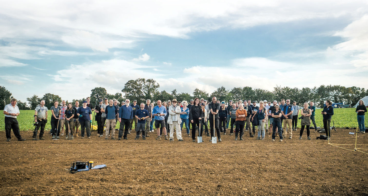 below Participants in the recent Time Team excavation at Broughton Castle. Plans for more digs in 2022 are already under way.