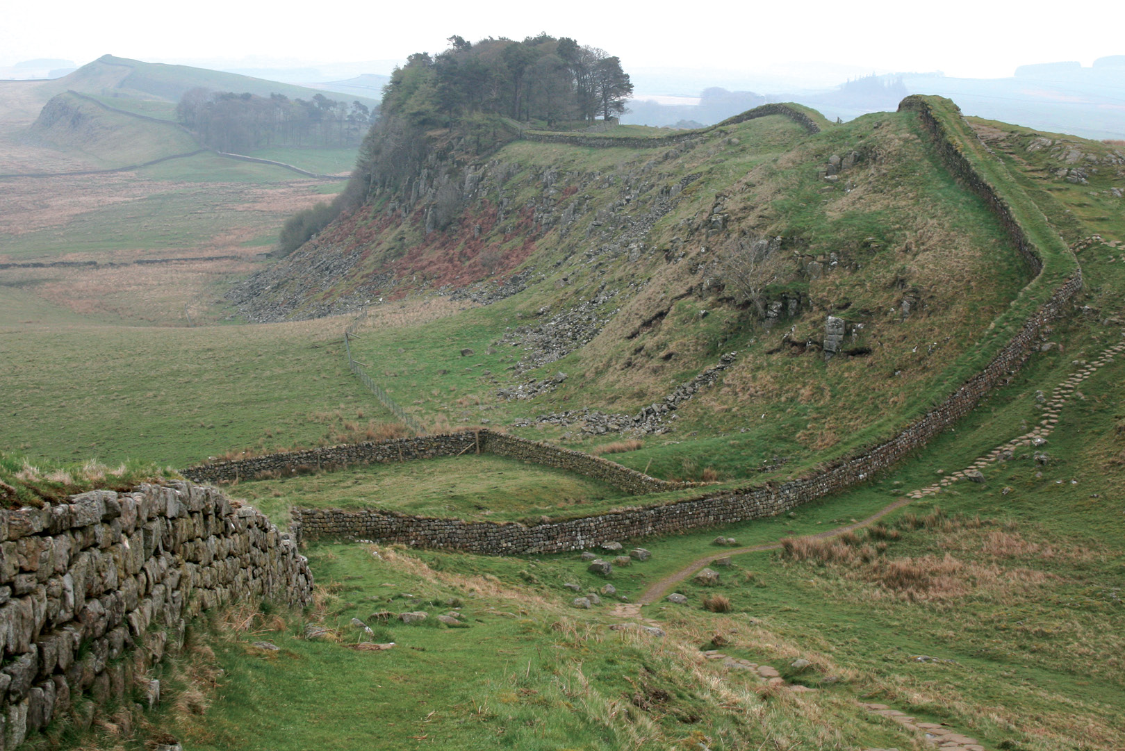 LEFT Hadrian’s Wall is a remarkable relic of Roman military engineering, but what can we learn from the date when work started on it?