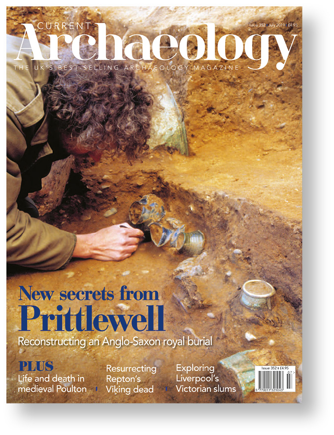 BELOW CA 352 reported on post-excavation analysis of discoveries made during excavation of the spectacular Saxon princely burial at Prittlewell, while the multi-period site at Mucking has featured in several issues of the magazine, including, most recently, CA 322.