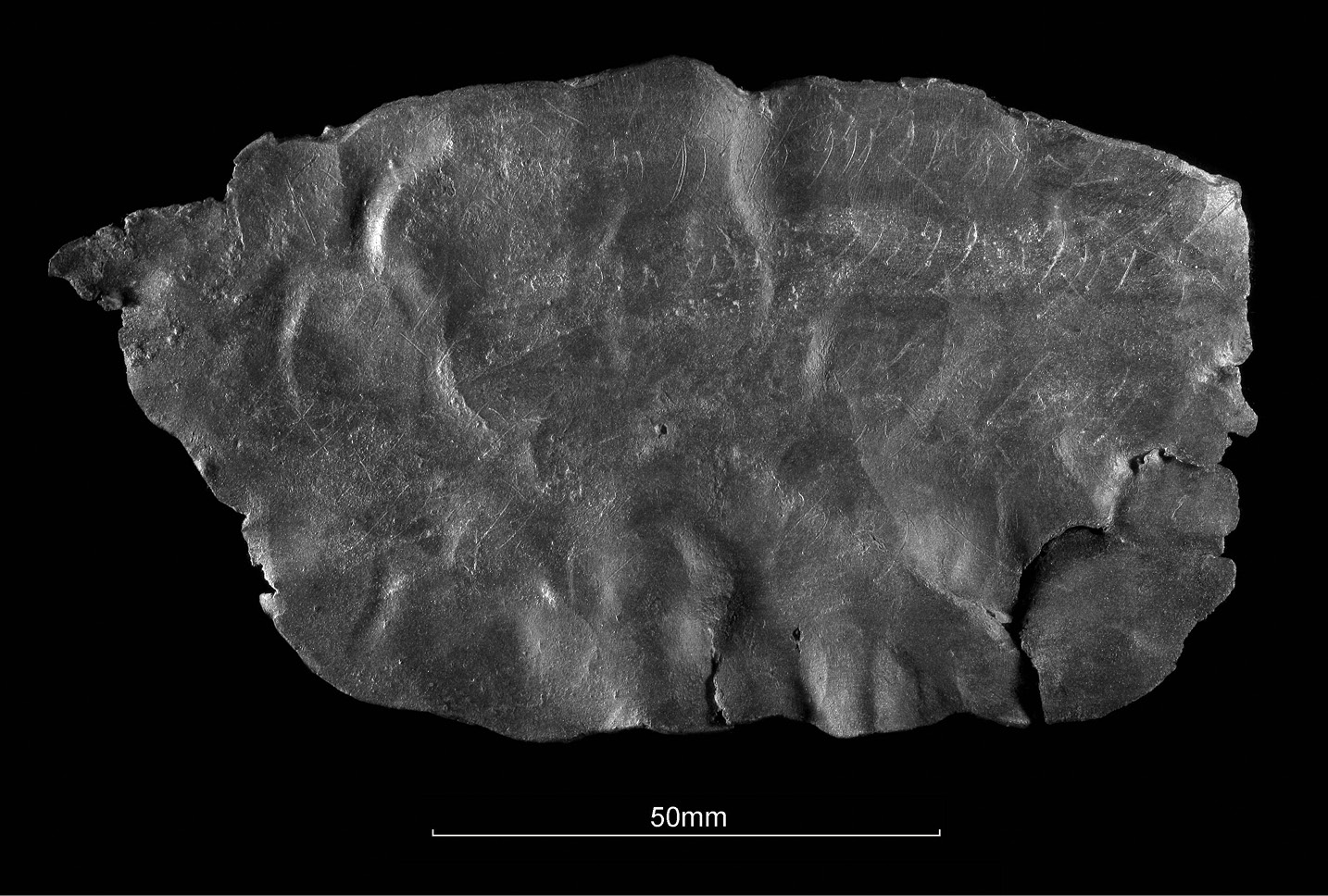 ABOVE The Sabinianus curse tablet.