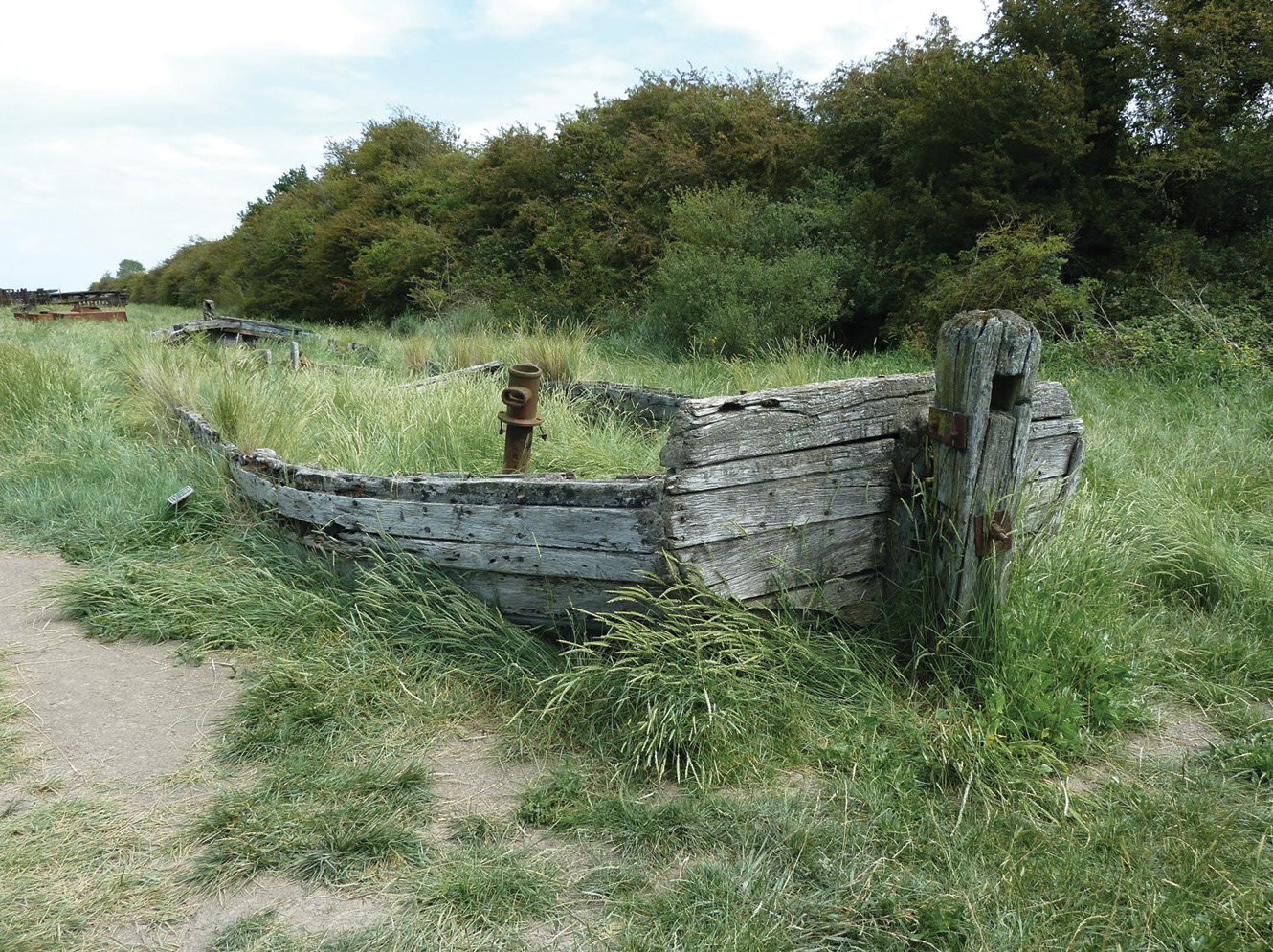 above Skeleton crew: these are the remains of the Harriett, one of the atmospheric Purton Hulks that lie beside the River Severn.