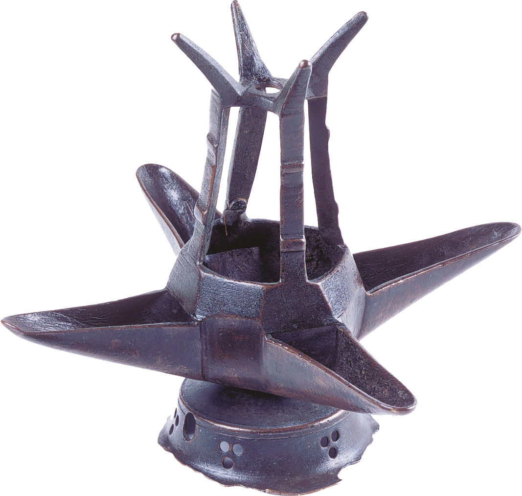 BELOW This medieval oil lamp was adopted as the Society of Antiquaries’ symbol.