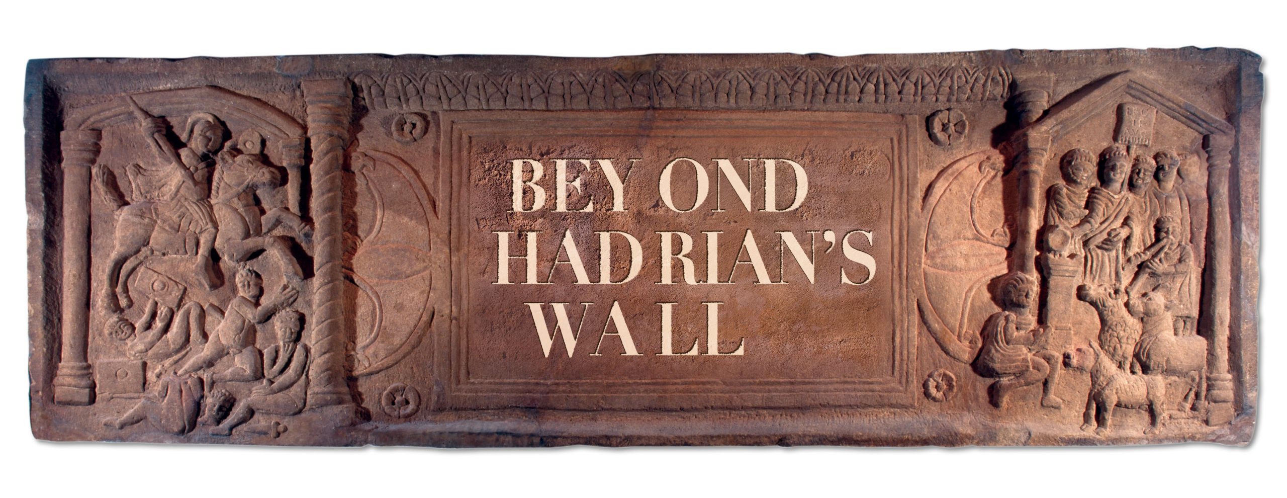 above Roman diplomacy in action? The lefthand panel on the Bridgeness slab commemorates completion of the east end of the Antonine Wall. It is a typical propaganda view, with Roman cavalry riding down dejected locals. Opposite An Iron Age mould for forging Roman coins.
