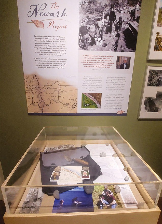 left The Orkney Museum in Kirkwall is currently hosting an exhibition about excavations at Newark in the 1960s, and more recent research on the human remains that were recovered from the site.