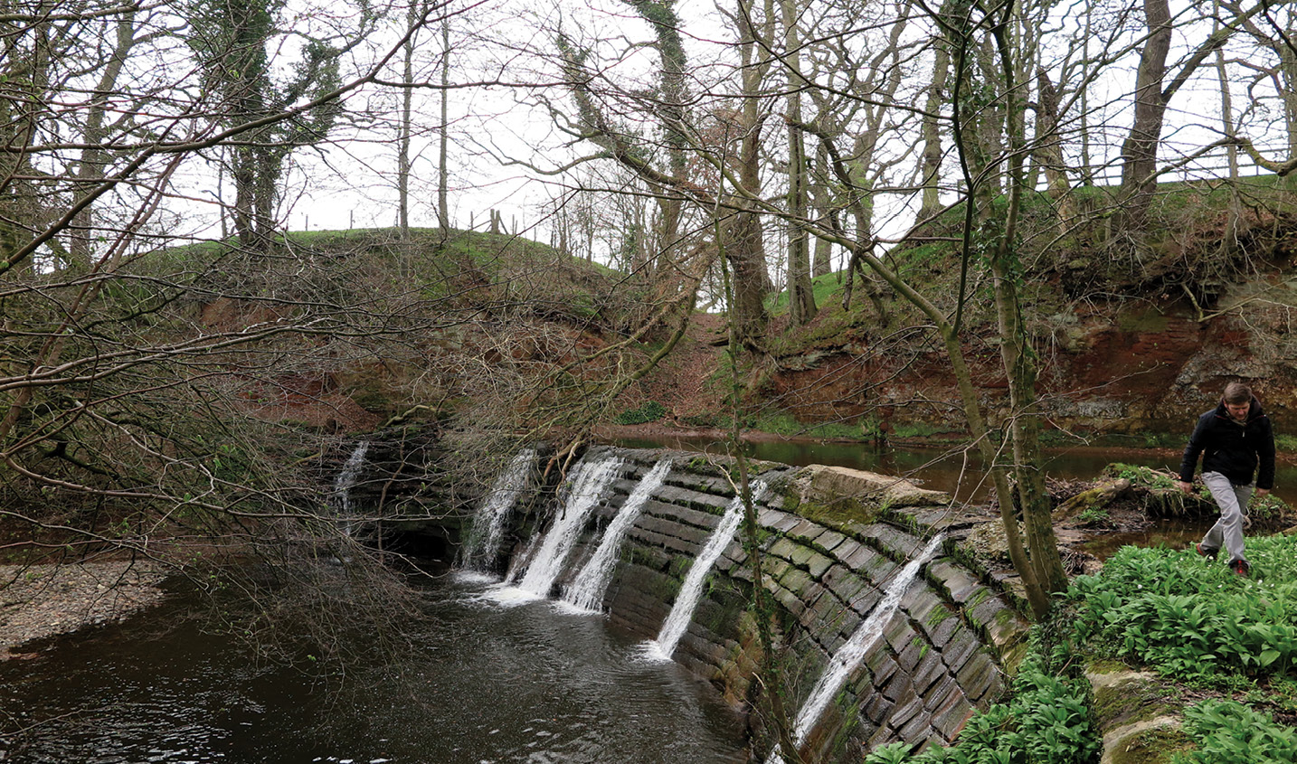 above Cam Beck’s gorge weir; WallCAP volunteers have been investigating the Roman crossing-point. below Overlooking the large trench opened at Cam Beck in 2021. It revealed traces of the Wall-line, remains of the turf Wall that preceded the later stone fortifications, and evidence for bridging work.