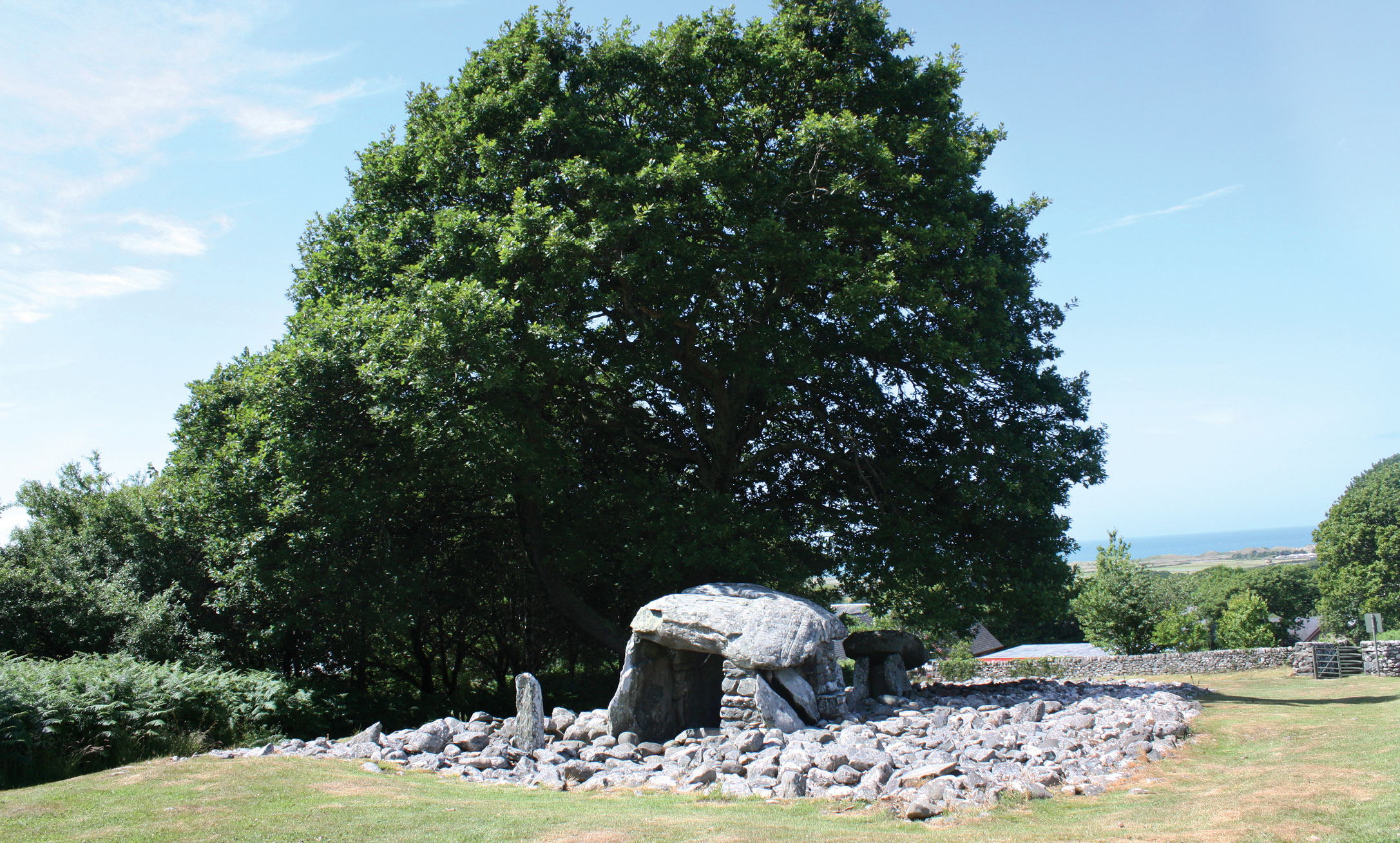 ABOVE There are two dolmens at Dyffryn Ardudwy, in Gwynedd, one under a cairn, and this free-standing example, surrounded by a plinth of carefully selected stones.