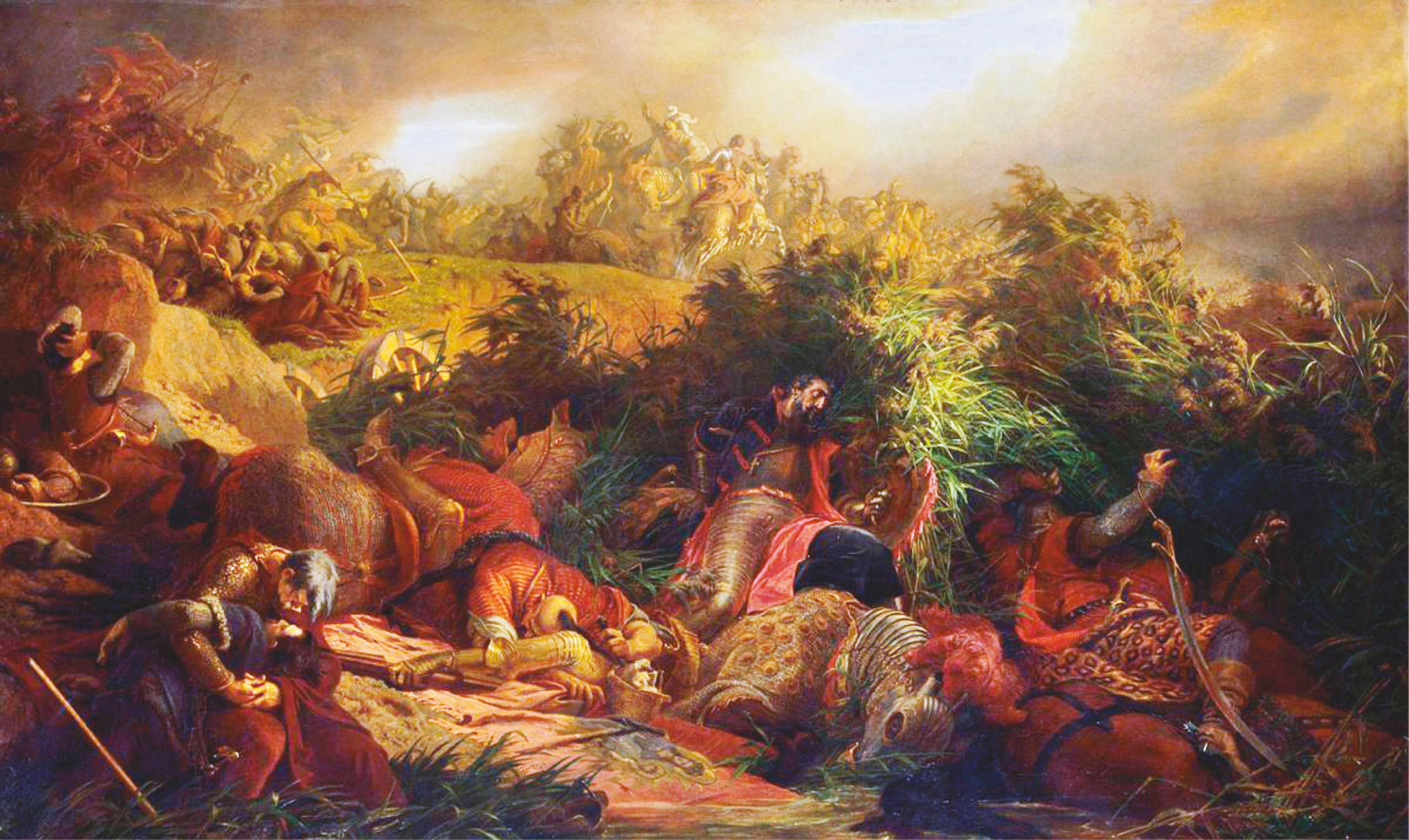 LEFT The Battle of Mohács, 1526. Detail from a painting by Bertalan Székely (1835-1910). The defeat was a catastrophe for Hungary, ending 500 years of sovereignty in just a few hours.