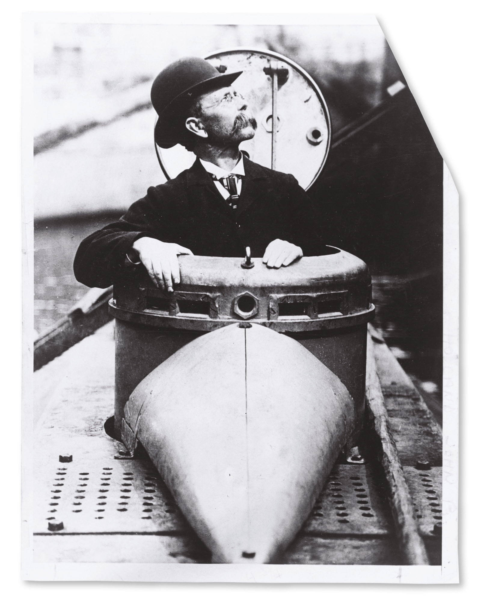 RIGHT The Irish engineer John Philip Holland, whose innovations provided the basis for submarine design through the first half of the 20th century, pictured in c.1898-99.