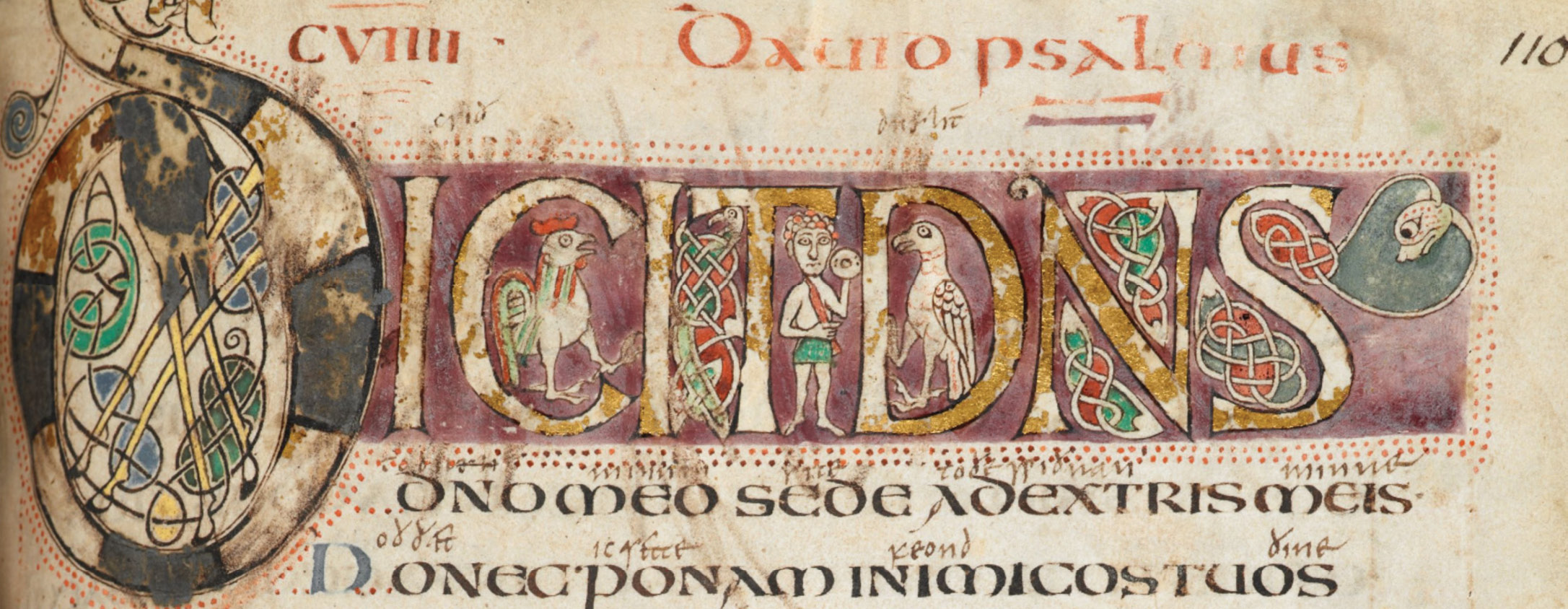 below The mid-8th-century Vespasian Psalter has a gloss that was added in Old English in the mid-9th century, making it the earliest biblical text in English.
