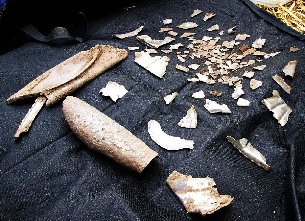 Our first sight of the Dairsie Hoard.