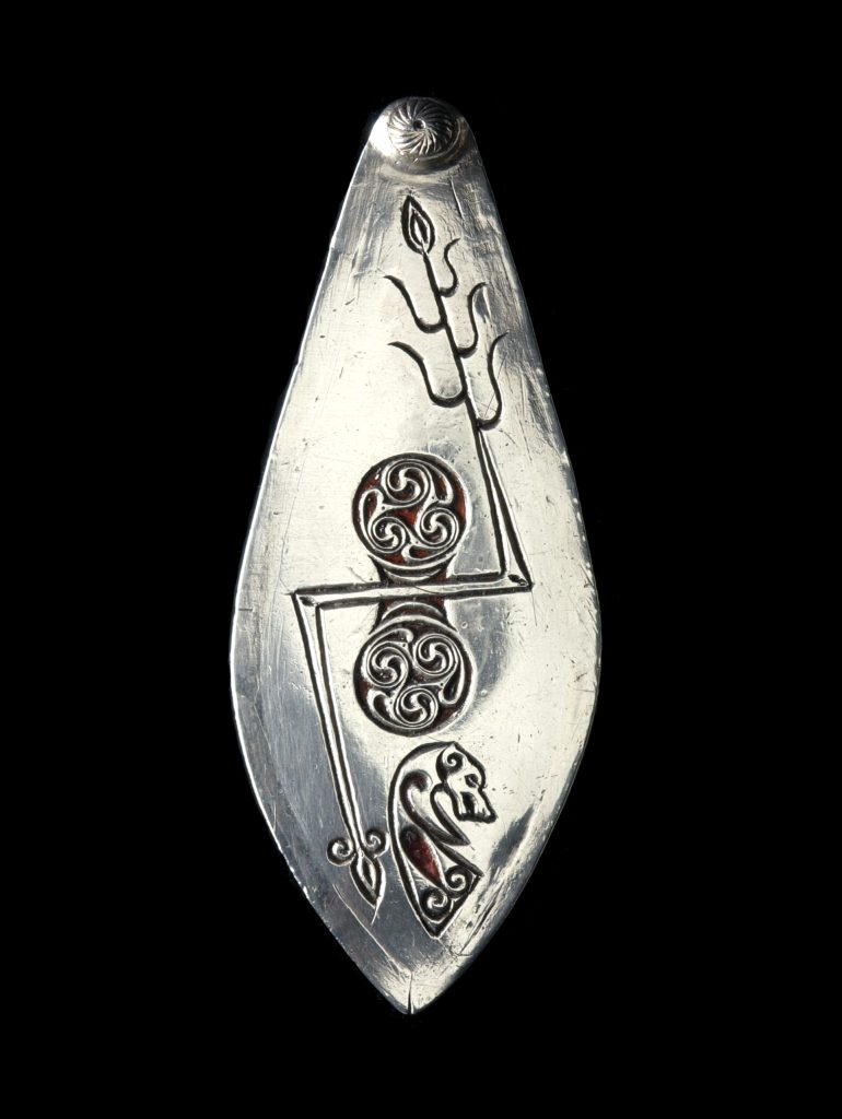 It is thought that this mount from Norrie’s Law, dating from c.AD 300-500, could be part of the first known Pictish example of a composite helmet.