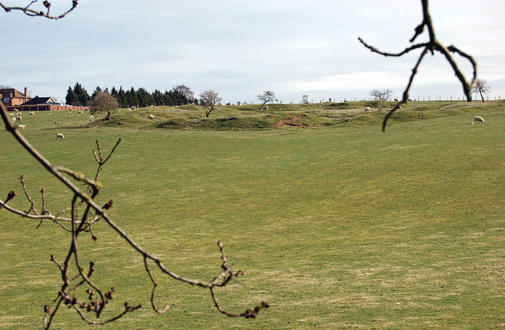 left and inset The site of the Hermitage at Grafton Regis. This was where Edward IV secretly married Elizabeth Woodville in 1464.
